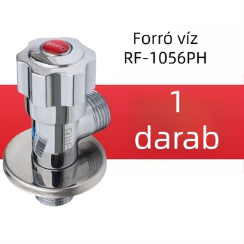 Rifeng sárgaréz meleg–hideg oldalsó szelep, Modell 1056 – universal a vízmelegítőkhöz és a WC-khez