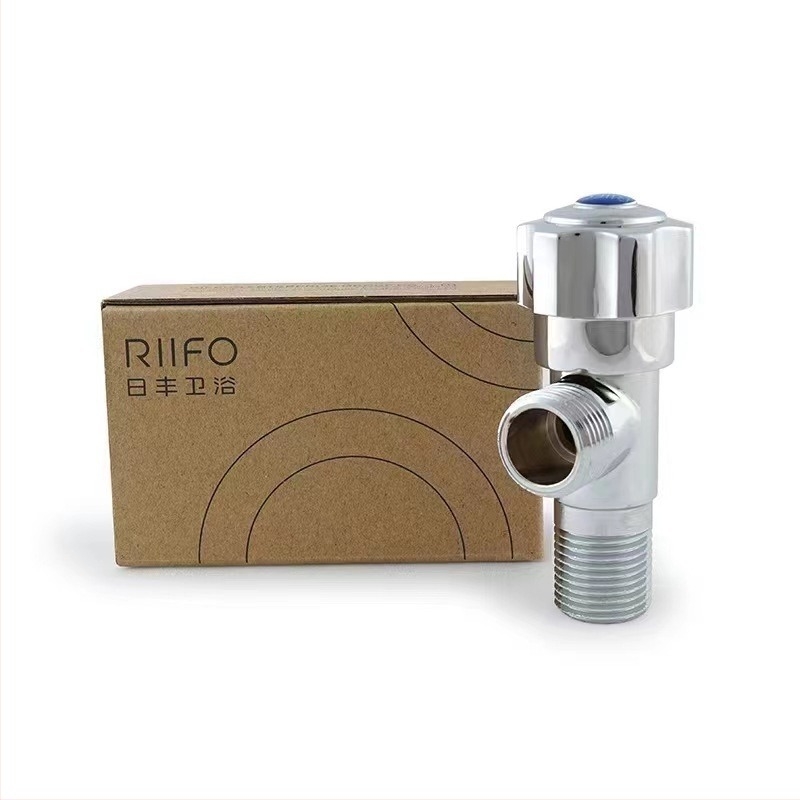 Rifeng sárgaréz meleg–hideg oldalsó szelep, Modell 1056 – universal a vízmelegítőkhöz és a WC-khez