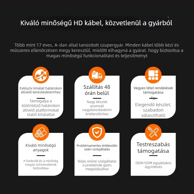 HDMI optikai kábel 8K LCD televízióhoz, verzió 2.1, HDMI-HDMI, 10 m