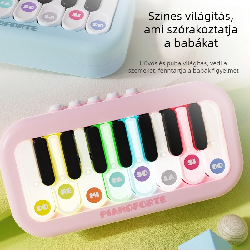 Zsebméretű elektronikus zongora gyerekeknek DS-110 – Műanyag, Interaktív játék 4-6 éveseknek