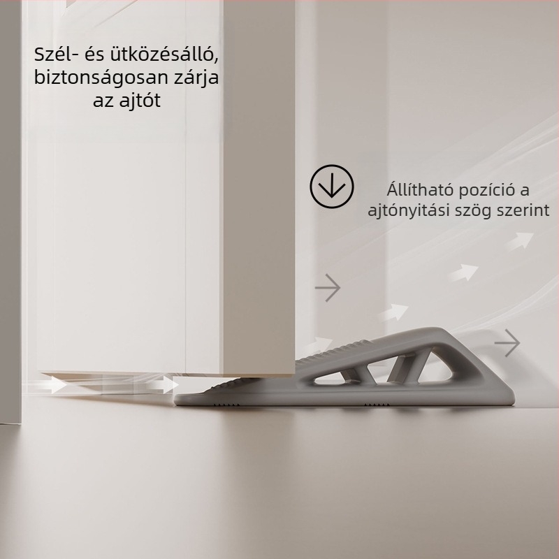 Ajtóstop | Ütközésálló, Szélálló, Modell: Door Stop, Anyag: TPE, Falra szerelhető, Standard típus, Manuális működtetés