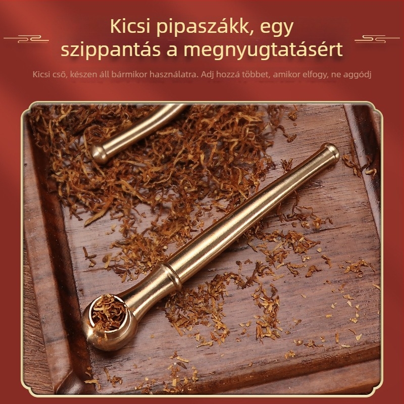 Fém dohánycső, újrafelhasználható, háromfunkciós kialakítás, modern minimalist stílus, testreszabás elérhető