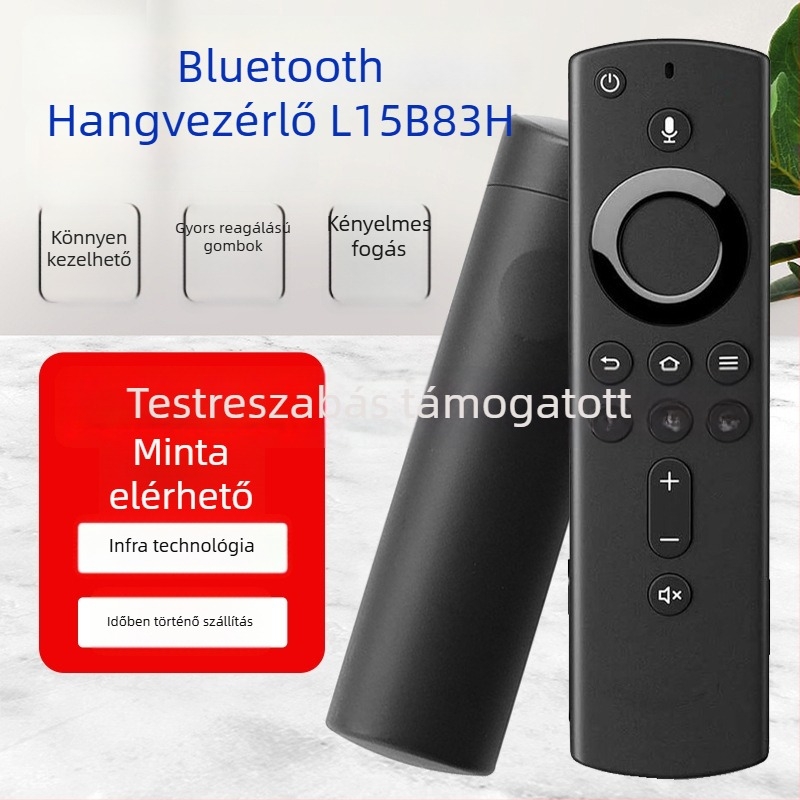 LM L5B83H Bluetoothos hangvezérlésű távirányító set-top boxhoz, 10 m hatótávolság