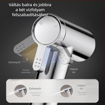 Jomoo WC-szögcsap adapter egy bemenettel és két kimenettel, nagy áramlás, modell 70495, menetes telepítés, alumínium ötvözet, modern stílus