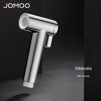 Jomoo WC-szögcsap adapter egy bemenettel és két kimenettel, nagy áramlás, modell 70495, menetes telepítés, alumínium ötvözet, modern stílus
