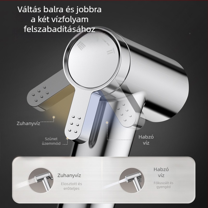 Jomoo WC-szögcsap adapter egy bemenettel és két kimenettel, nagy áramlás, modell 70495, menetes telepítés, alumínium ötvözet, modern stílus