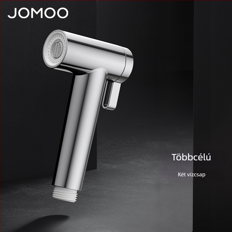 Jomoo WC-szögcsap adapter egy bemenettel és két kimenettel, nagy áramlás, modell 70495, menetes telepítés, alumínium ötvözet, modern stílus
