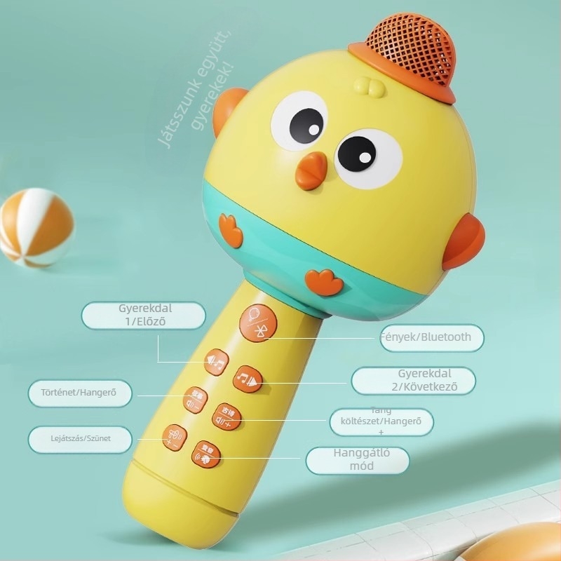 Befer oktató mikrofon gyerekeknek, műanyagból, 0–3 éveseknek
