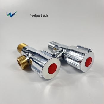 Vigus K974 – rézből készült szögletes mosdócsaptelep, meleg- és hideg vízhez, rézmag, kézi szerelés