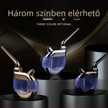 Zobo vízipipa cső – fém, kettős szűrő, magas színvonalú cigarettatartó