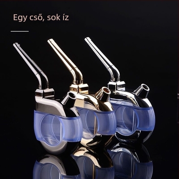 Zobo vízipipa cső – fém, kettős szűrő, magas színvonalú cigarettatartó