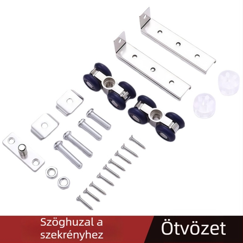 Nemesacélból készült csendes négy kis függő görgő készlet csúszó ajtókhoz, OEM