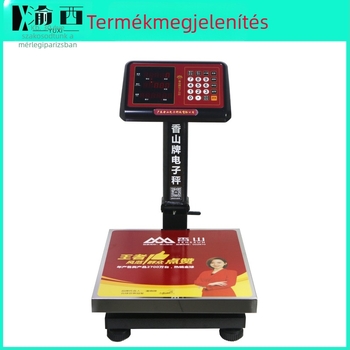 Xiangshan Tcs-60 digitális platformmérleg, 0-60 kg, elektronikus mérés, 6V tápegység, multifunkcionális