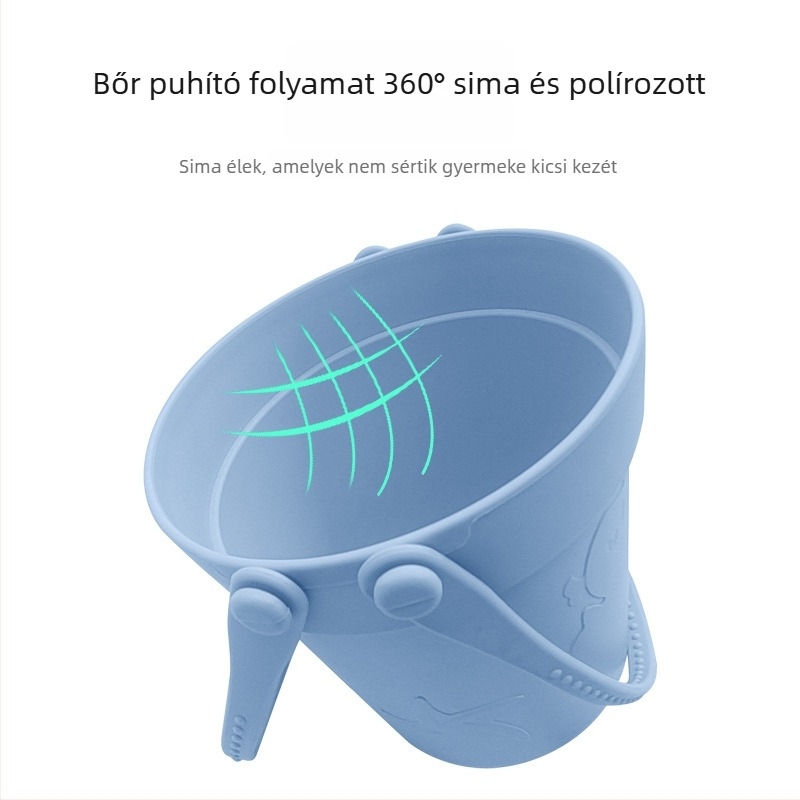 Szilikonból készült tengerparti játék készlet – homok és víz eszközök, 430 g / készlet, 4–6 éveseknek