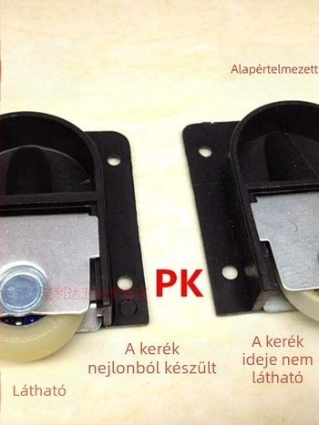 Szekrény csúszóajtó görgők – műanyag, amerikai stílus, modell 002_14Xbc