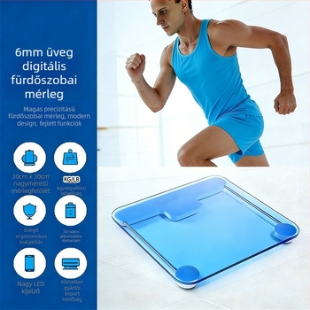 Súlymérleg, elektronikus mérleg, akkumulátoros működés, maximális terhelés 180, Yongheng good products