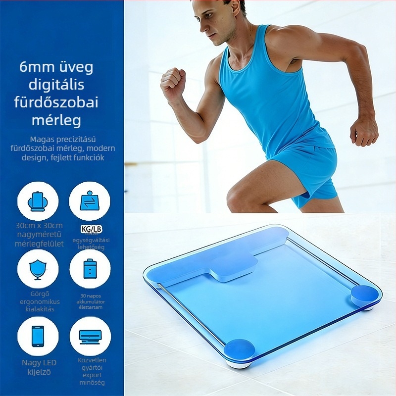 Súlymérleg, elektronikus mérleg, akkumulátoros működés, maximális terhelés 180, Yongheng good products