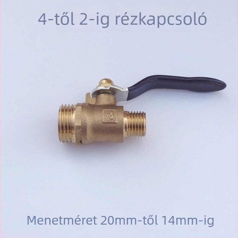 Réz golyóscsap kapcsolóval mezőgazdasági magasnyomású dugattyús pumpához permetezőpisztollyal — külső menet, rögzített golyóscsap, kapcsoló típus