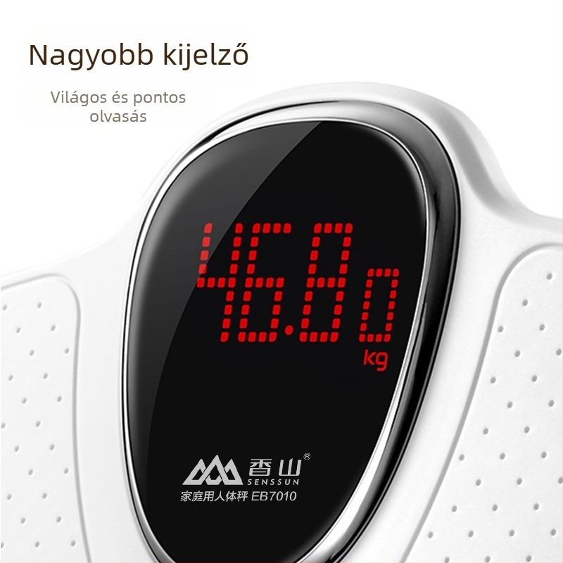 Fragrant Mountain Hordozható elektronikus testsúlymérleg babát tartó móddal, 180 kg kapacitás, akkumulátoros működés