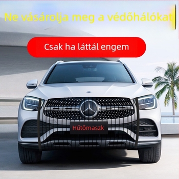 McLaren autó radiátorse háló – kőszórás és szösz elleni háló, a rendszámtábla kivágása nélkül, nagy sebességű rovarvédő háló