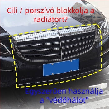 McLaren autó radiátorse háló – kőszórás és szösz elleni háló, a rendszámtábla kivágása nélkül, nagy sebességű rovarvédő háló
