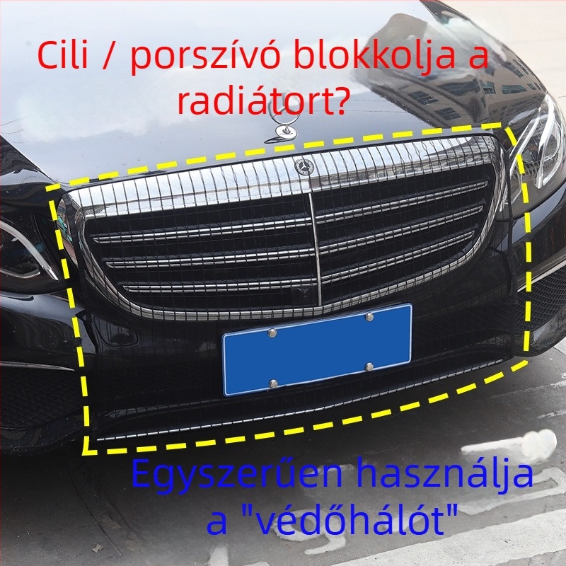 McLaren autó radiátorse háló – kőszórás és szösz elleni háló, a rendszámtábla kivágása nélkül, nagy sebességű rovarvédő háló