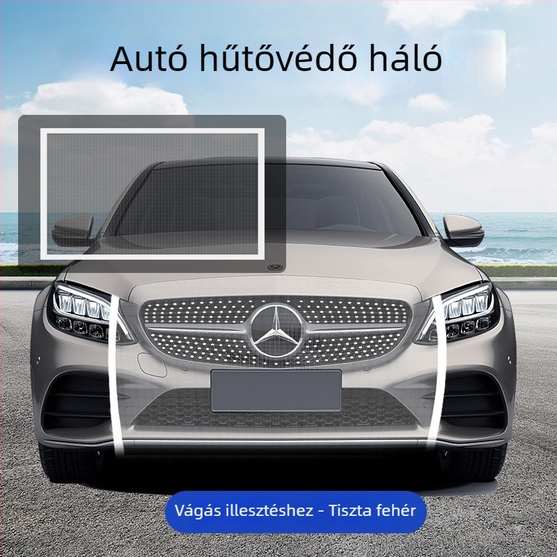 McLaren autó radiátorse háló – kőszórás és szösz elleni háló, a rendszámtábla kivágása nélkül, nagy sebességű rovarvédő háló