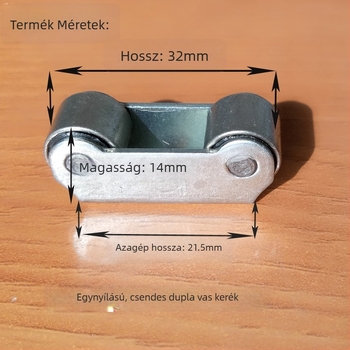 Ajtó- és ablakpulley nylon kettős görgővel, tűgörgős vezetőgörgő gyémánt-hálóhoz