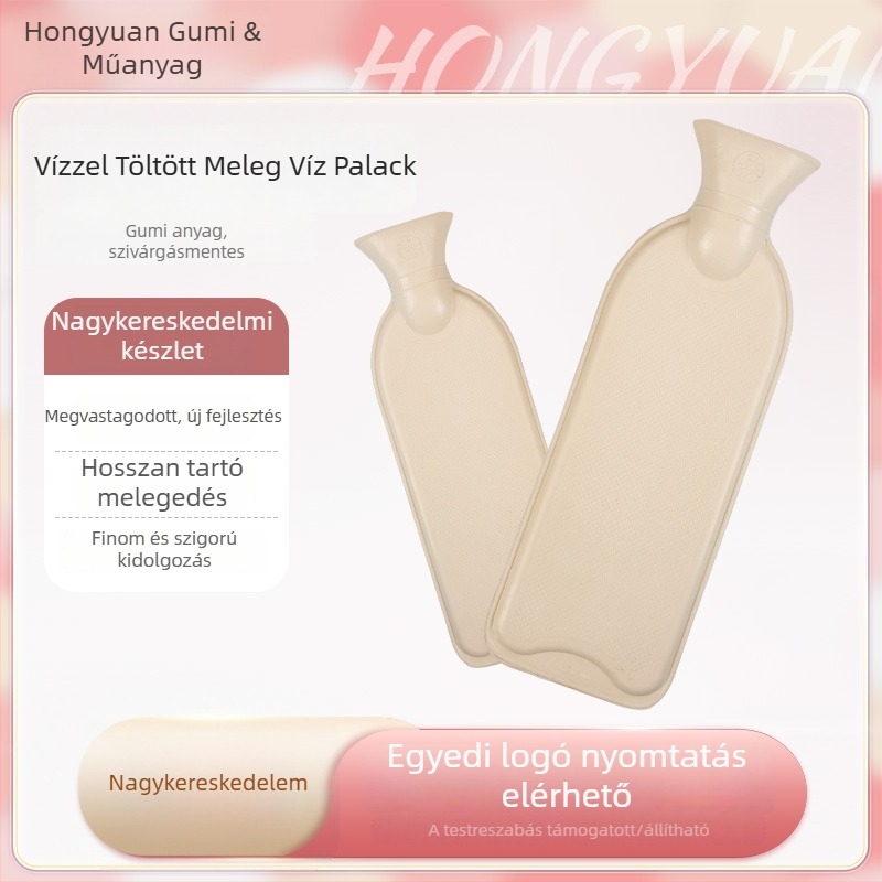 Gumiból készült forróvíz-palack, fűtés vízbefecskendezésével, modern minimál stílus, testreszabható