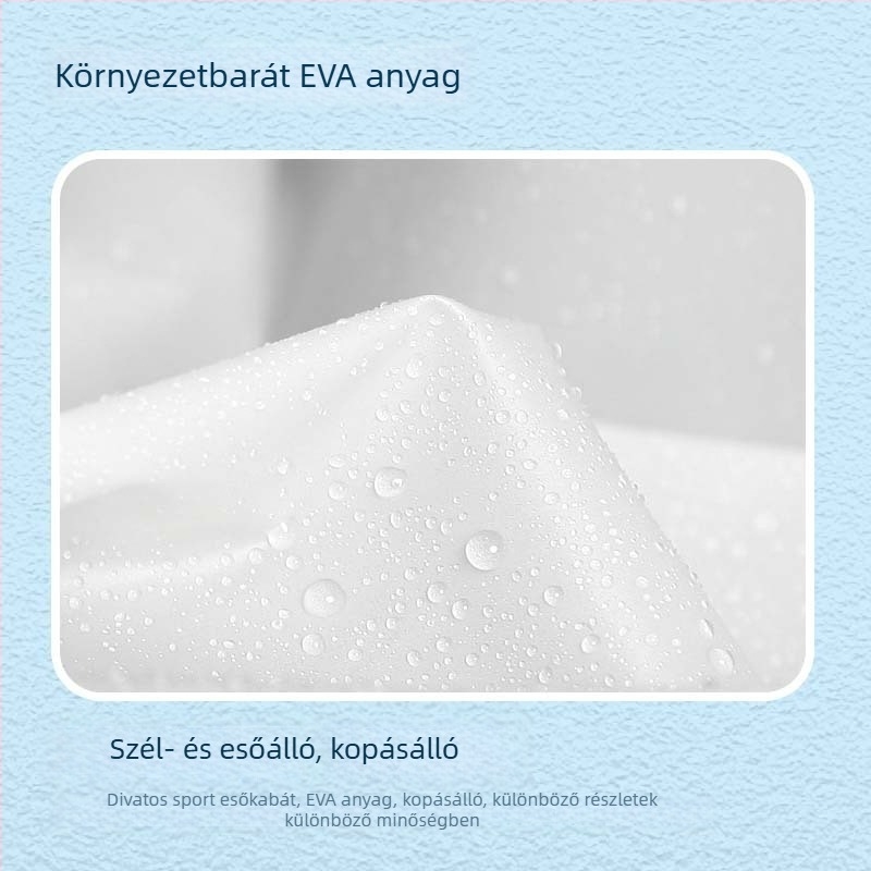 Egyedi EVA egyszer használatos esőkabát felnőtteknek, rajzfilm-stílusú túra poncsó, anyagvastagság 0.03