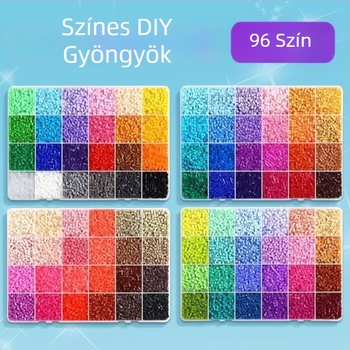 DIY gyöngyök fuziója – lyuk nélküli gyöngyök 3D puzzle-hoz, 7–14 éveseknek