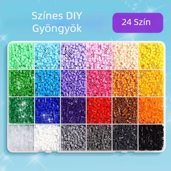 DIY gyöngyök fuziója – lyuk nélküli gyöngyök 3D puzzle-hoz, 7–14 éveseknek