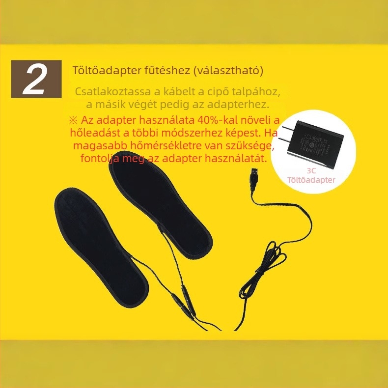 Jiabei USB meleg talptalp – uniszex, velúr felső, USB áramellátás, papucs/otthoni cipő