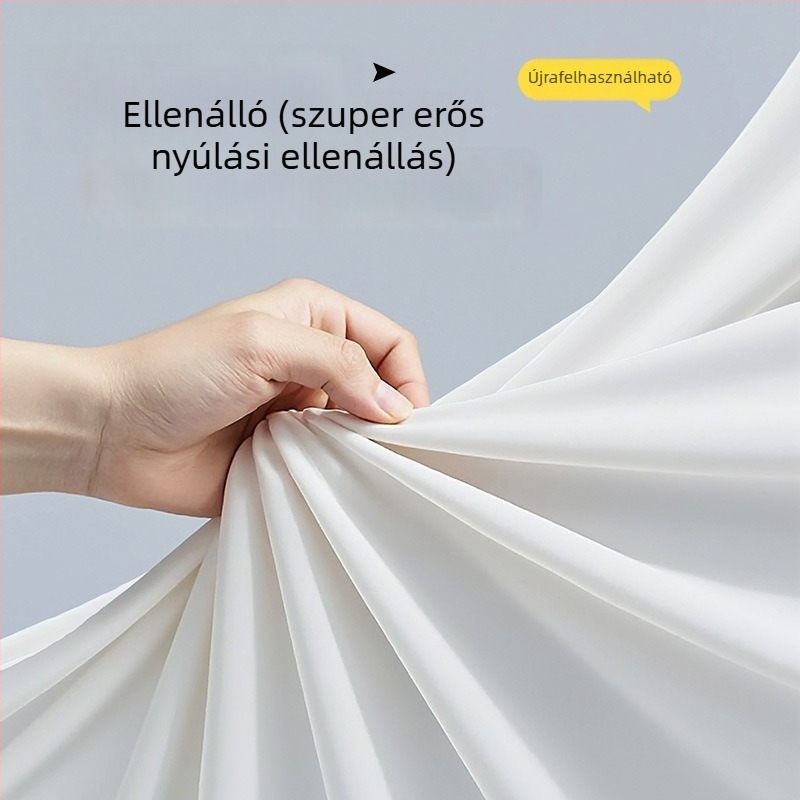 Egyszer használatos PEVA esőponcsó, hosszú fazon felnőtteknek, túrázáshoz és szabadtéri utazásokhoz; anyag EVA/PEVA, vastagság 90 g