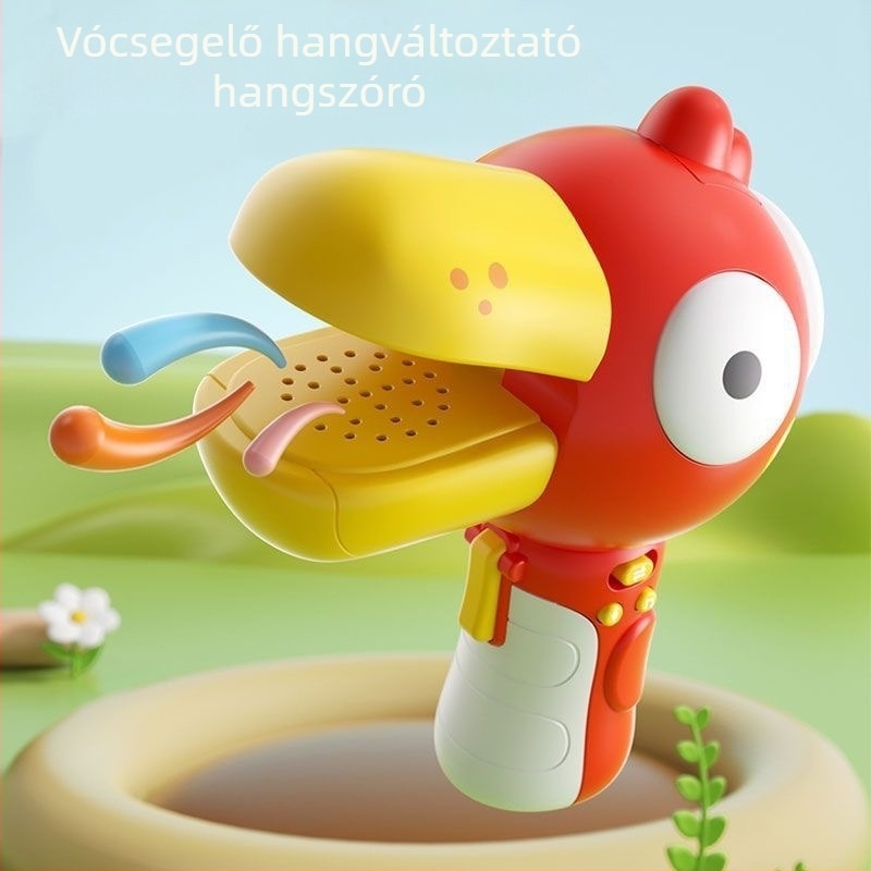 Hangváltoztató játék felvevővel | Műanyag hangszóró | 4–6 éveseknek | Színes dobozos csomagolás