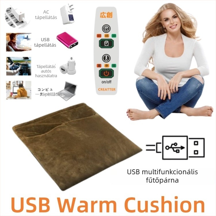 HotCushion USB elektromos lábmelegítő párna