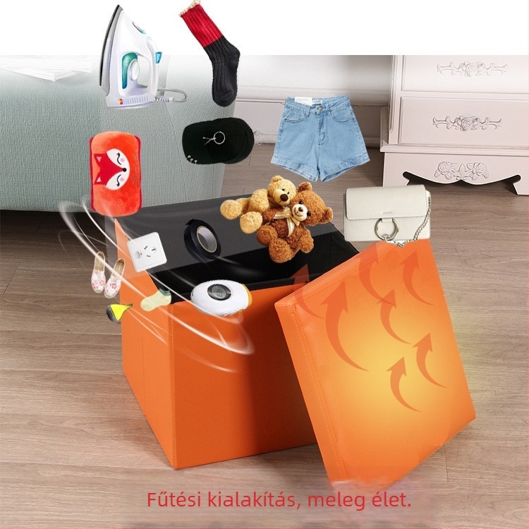 King Grids USB-meghajtású melegítő láb- és kézmelegítő ülőalkalmatosság, bőr + sűrű lemez + nemszövött textil, papucs/hazicipő