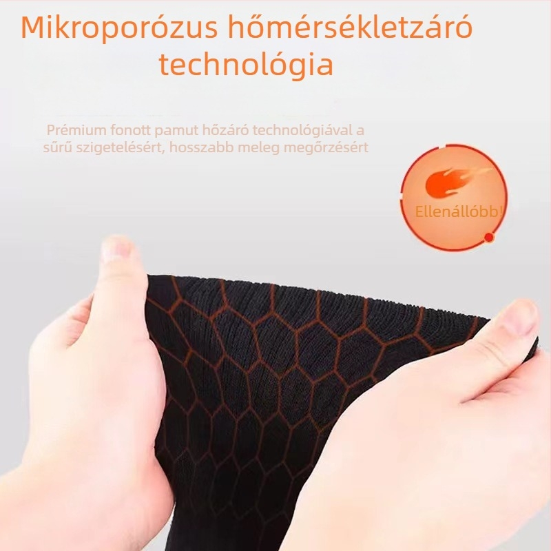Uniszex újratölthető melegítő zoknik – USB-s működtetés, téli meleg síeléshez és horgászathoz, 8000mAh, mosható