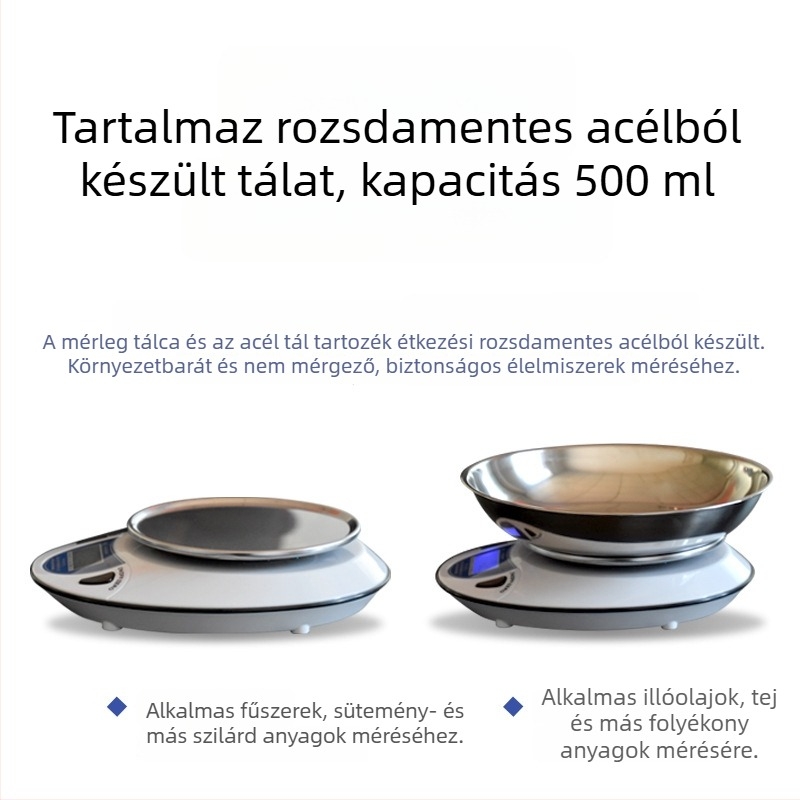 Tang heng konyhai mérleg, digitális, multifunkcionális