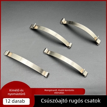 Alsó görgő tolóajtókhoz, mangán acélból készült rugós lemez, alkalmas gardróbhoz vagy erkély üvegajtóhoz
