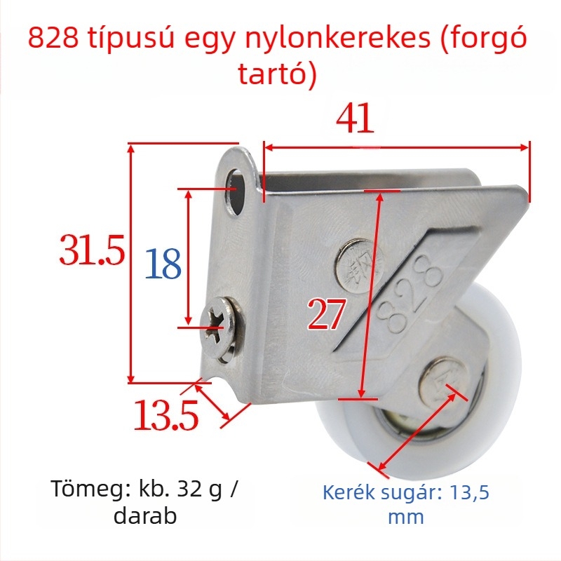 Greentide alumíniumötvözet 828 típusú csúszóajtó görgő, ajtókhoz, ablakokhoz és erkélypályához