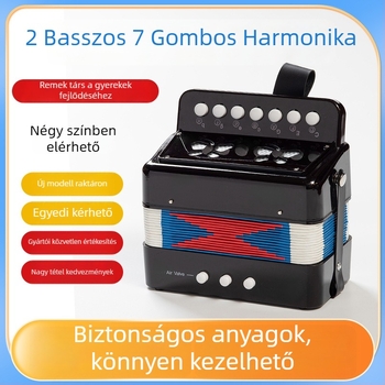 7 billentyűs, 2-basszos hangszer gyerekeknek és felnőtt kezdőknek – oktatási célú hangszer