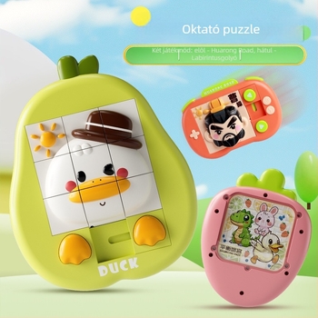 Rajzfilm állatos 3D puzzle játék — ABS anyag; 3D puzzle kategória; 4–6 éveseknek; csomagolás: Opp bag