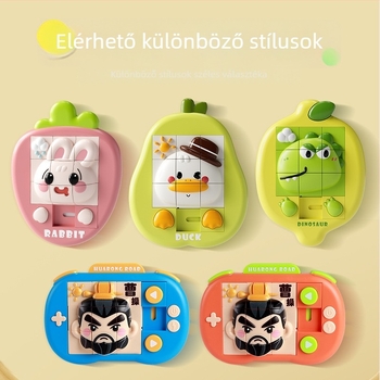 Rajzfilm állatos 3D puzzle játék — ABS anyag; 3D puzzle kategória; 4–6 éveseknek; csomagolás: Opp bag