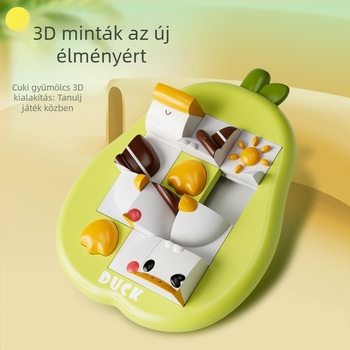 Rajzfilm állatos 3D puzzle játék — ABS anyag; 3D puzzle kategória; 4–6 éveseknek; csomagolás: Opp bag