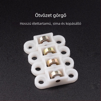 Műanyag–acél ablakcsúszó görgők, nylon görgők, 10 darabos csomag, Modell F75SMM7S7MM6HH, Alkalmazási terület: Egyéb, Márka: Egyéb