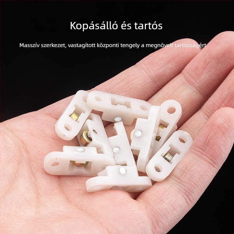 Műanyag–acél ablakcsúszó görgők, nylon görgők, 10 darabos csomag, Modell F75SMM7S7MM6HH, Alkalmazási terület: Egyéb, Márka: Egyéb