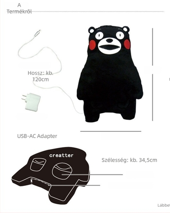 USB‑tápellátású lábmelegítő papucs, velúr felsőrésszel, termoplasztikus elastomer talppal, uniszex, sarok körbefogó dizájn