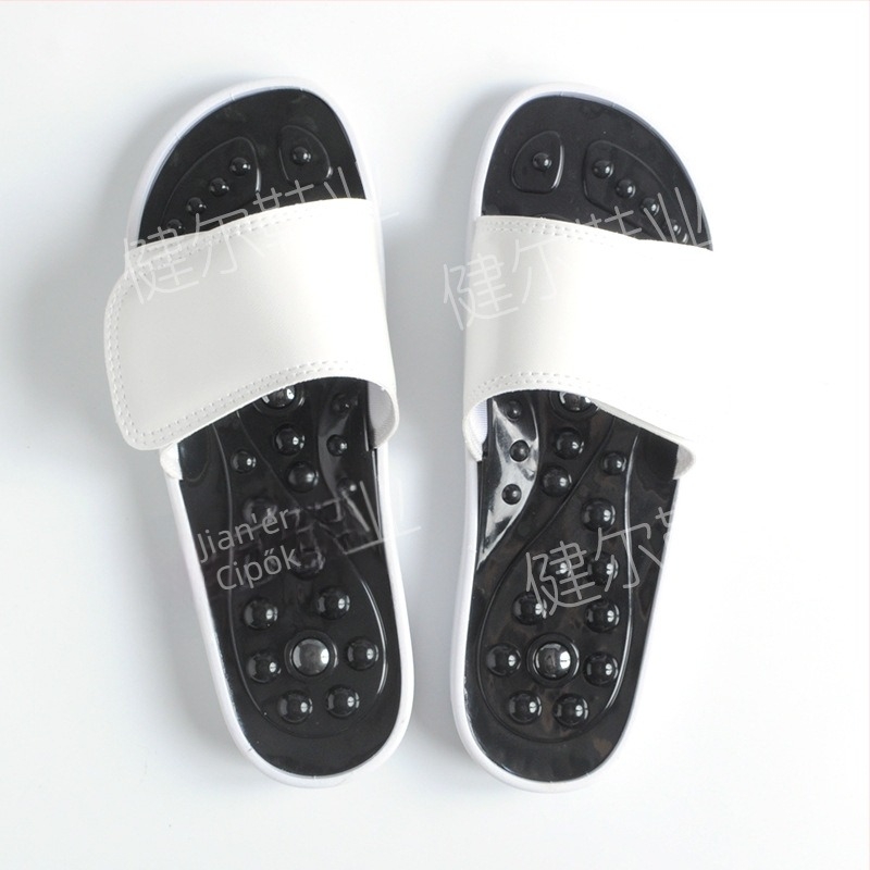 Gördülő acélgolyós akupunktúrás masszázs papucsok, beltéri otthoni használatra, dupla csatos zárás, USB táplálás, időzítő funkció, számítógépes típusú vezérlés – Jianer