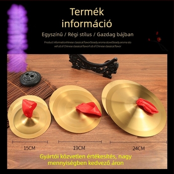 Cimbalok rézötvözetből, modell 06, dobozos csomagolás